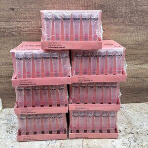 7 Packs of 48 MAX Cherimoya Lip Gloss Ultra Shine Clear Jelly Infused Oil Rose